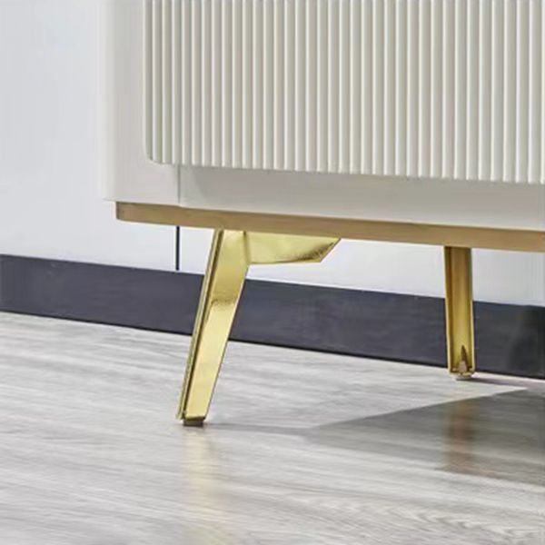 Glam Side Board Faux Marble Sideboard Table with Doors for Dining Room