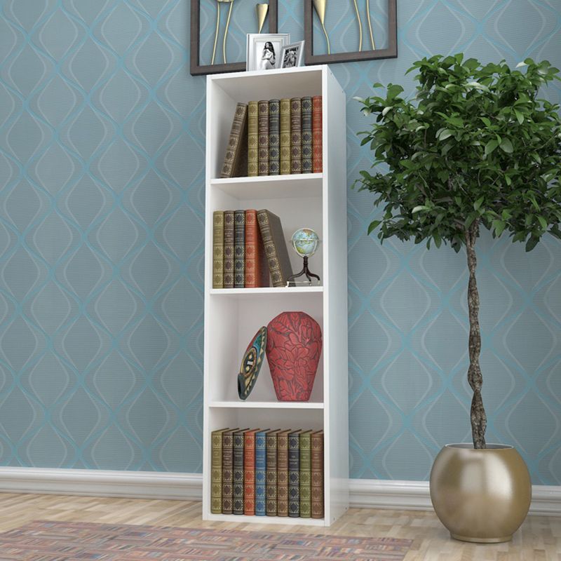 Modern Engineered Wood Bookcase Standard Closed Back Bookshelf