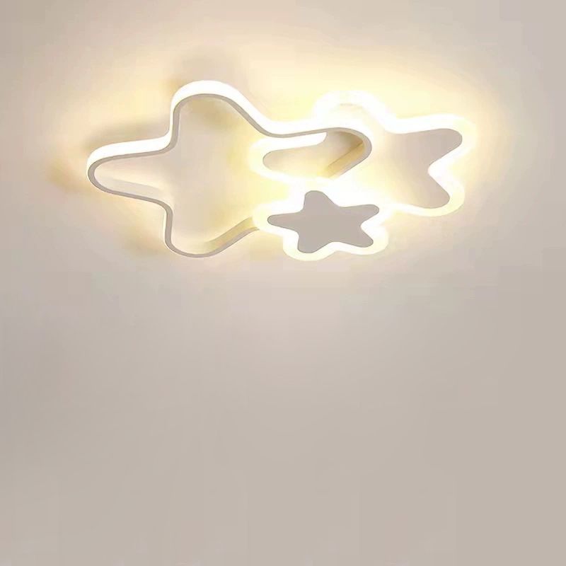 Modern Star Shape Ceiling Mount Light Fixture 3 Lights Ceiling Mounted Light