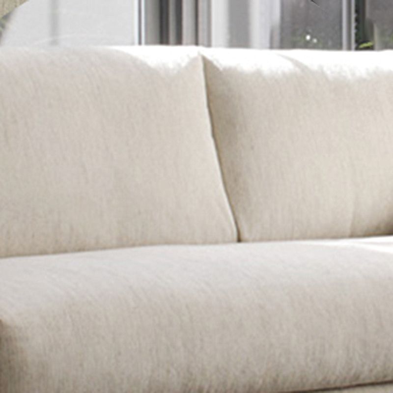 29.5" H Contemporary Linen Blend Square Arm Sofa for Living Room