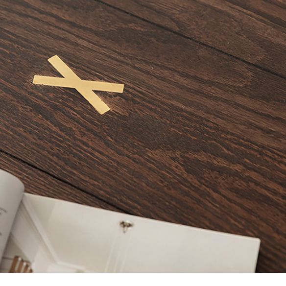 Industrial Dining Room Set with Rectangle Table and Metal Base Dining Set for Home Use