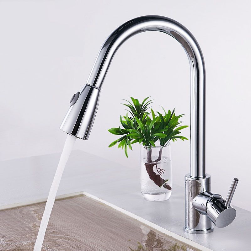 Industrial Single Level Kitchen Faucet Lead Free One Hold Tub Filler Trim