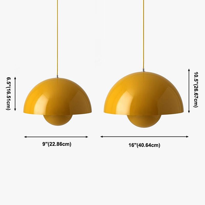 Modern Style Pendant Light Fixtures Bowl 1 Light Hanging Light for Kitchen