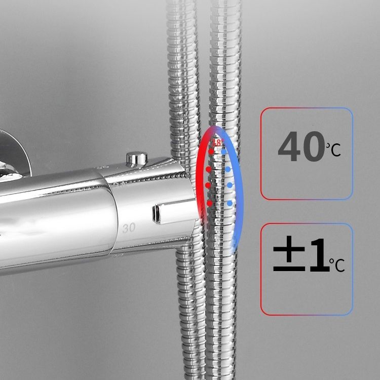 Shower System Rain Handheld Shower Head Wall mounted Adjustable Water Flow Shower System