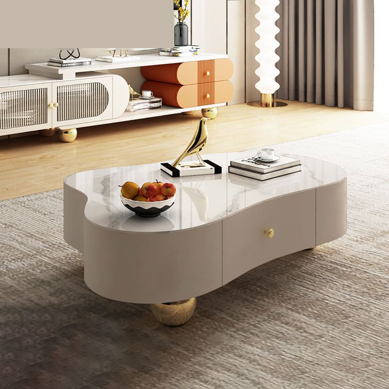 Contemporary Coffee Table Slate Free Form Coffee Cocktail Table