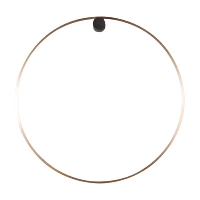 Round Shade Metal Wall Sconce Modern Style 1 Light Wall Mounted Light