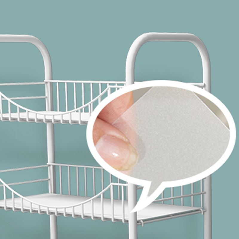 Industrial Metal Geometric Bookcase Open Back Bookcase with Wheels