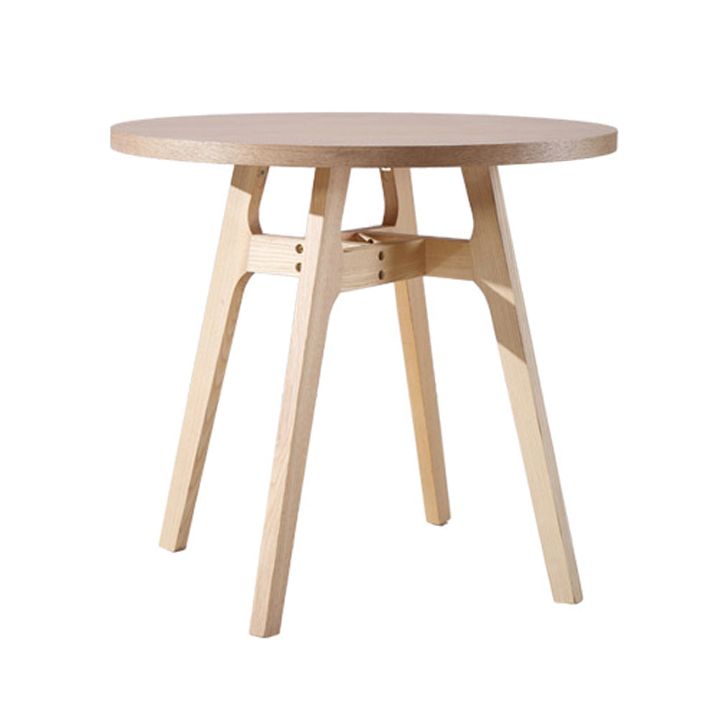 Solid Wood Dining Table Contemporary Style Dining Site Table with 4 Legs