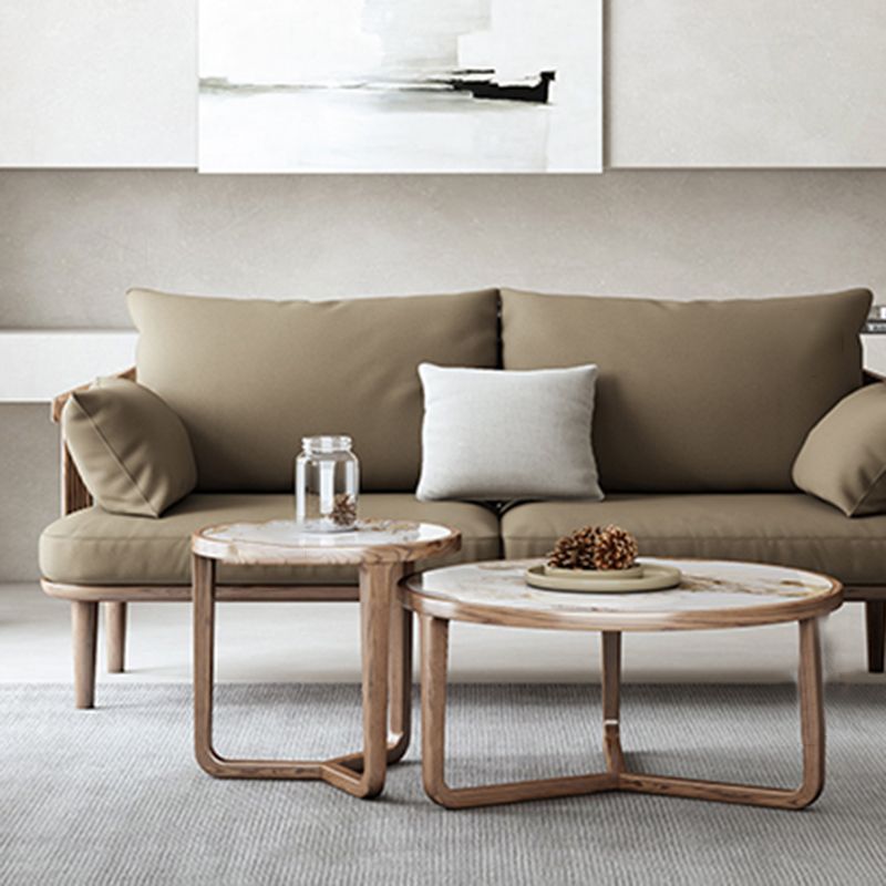 Modern Slate Coffee Table No Distressing Round Coffee Table Set