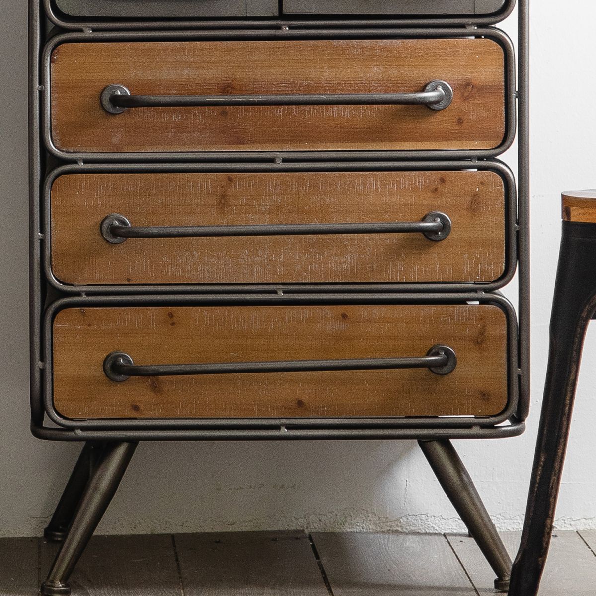 Industrial Cabinet Bar Pulls With Stroge Rectangle Distressed Wood Accent Cabinet