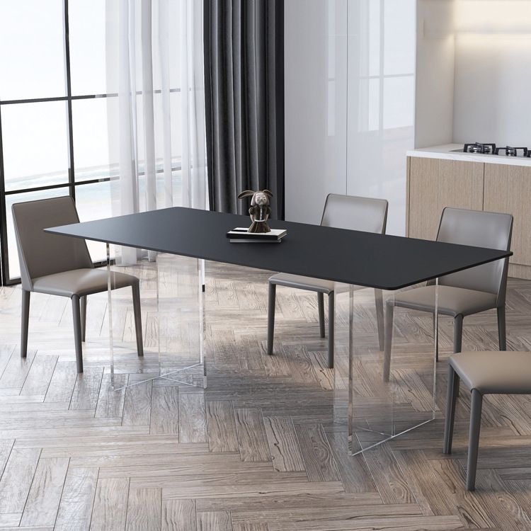 Sintered Stone Top Table Set 1/4/5/6 Pieces Designer Style Rectangle Dining Set