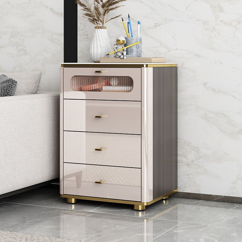 Glam Storage Chest Dresser Stone Storage Chest with 3/4/5 Drawers