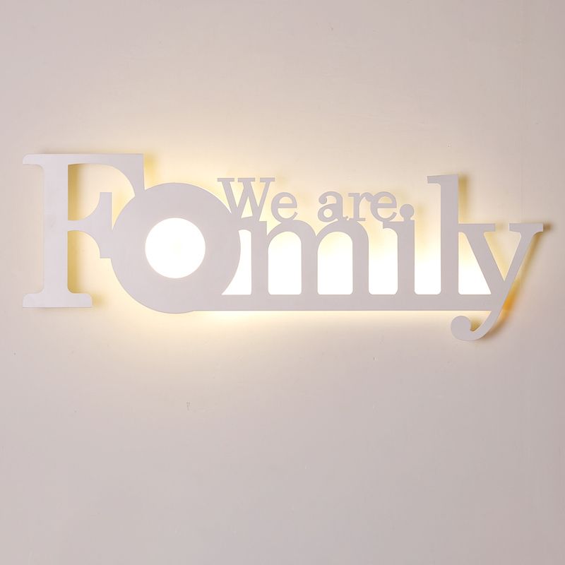 Unique Shape Wall Light Modern Style Metal Single Light Wall Mounted Light Fixture