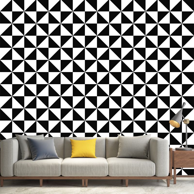 Dining Room Decoration Wall Mural Geometry Illustration Square Customized Wall Art