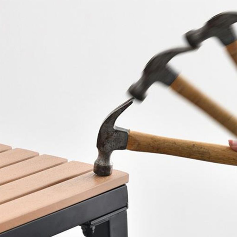 Modern Style Bar Table Rectangle Wood Bar Dining Table with Trestle Base