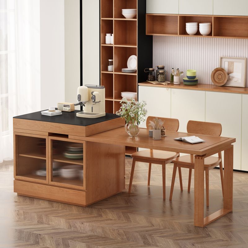 Solid Wood Dining Room Table Rectangle Dinner Room Kitchen Table