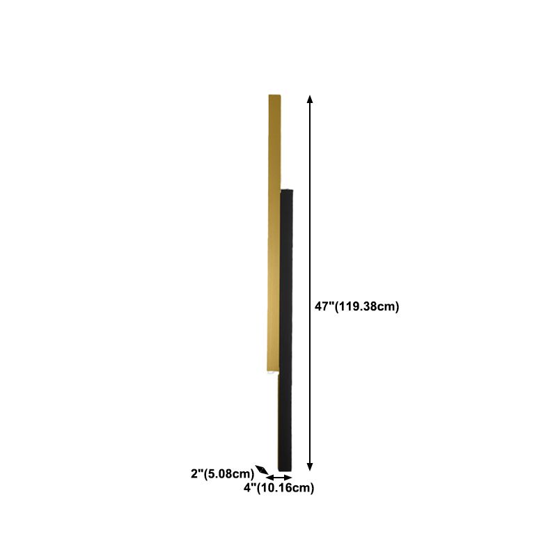 Linear Shape Metal Wall Light Modern Style 2 Lights Wall Mounted Light