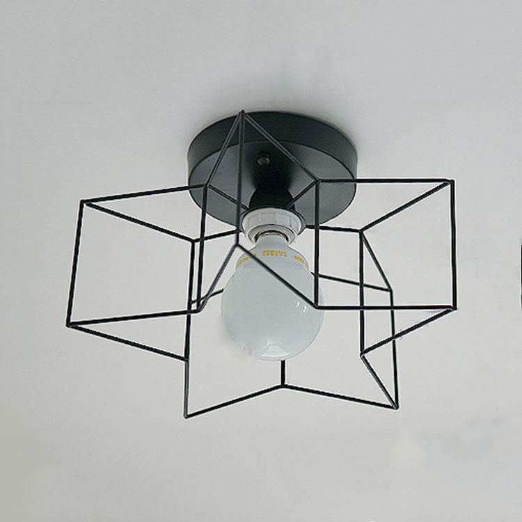 Metal Star Ceiling Light Fixture Minimalist Aisle Ceiling Mount Light Fixture