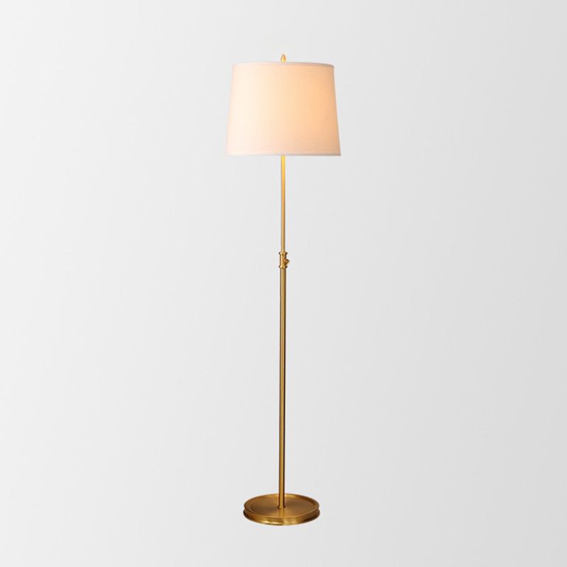 Taps toelopende vorm stof opstaan lamp klassiek 1-licht woonkamer verstelbaar vloerlicht in goud