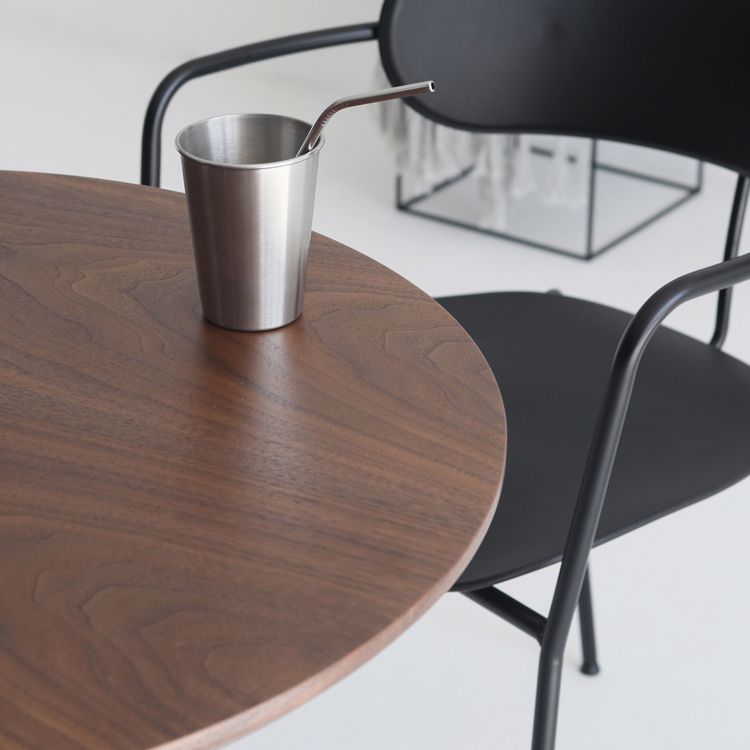 Mesa minimalista de mesa estándar redonda MDF Mesa de comedor de cocina con base de tulipán