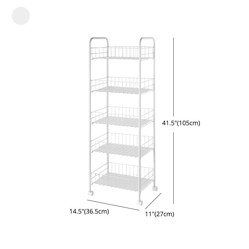 Contemporary Bookshelf Open Back Bookcase for Office with Caster Wheels