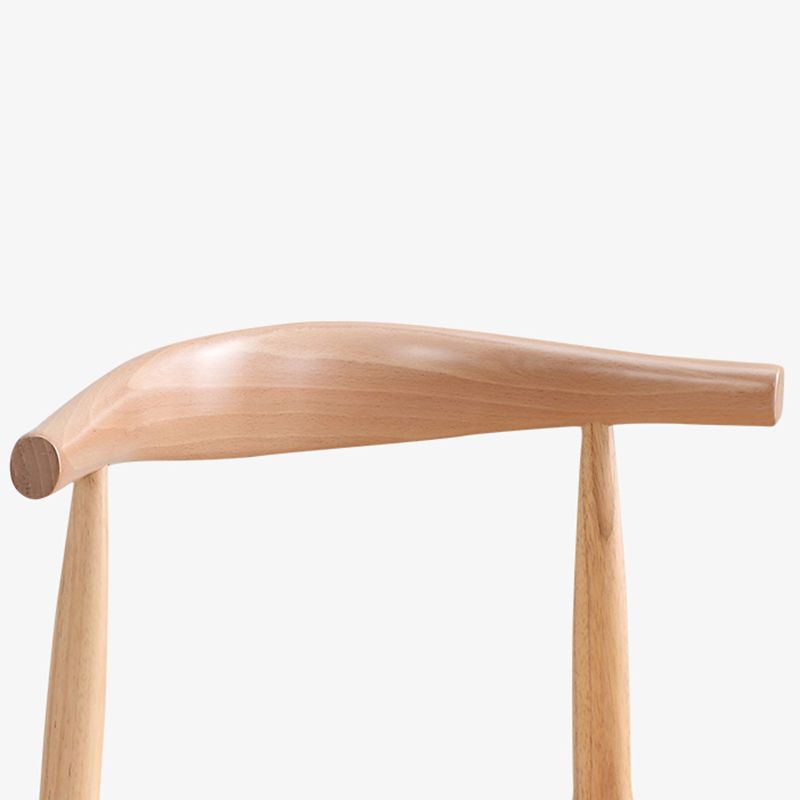Wood Side Dining Chairs Open Back Dining Side Chair for Home