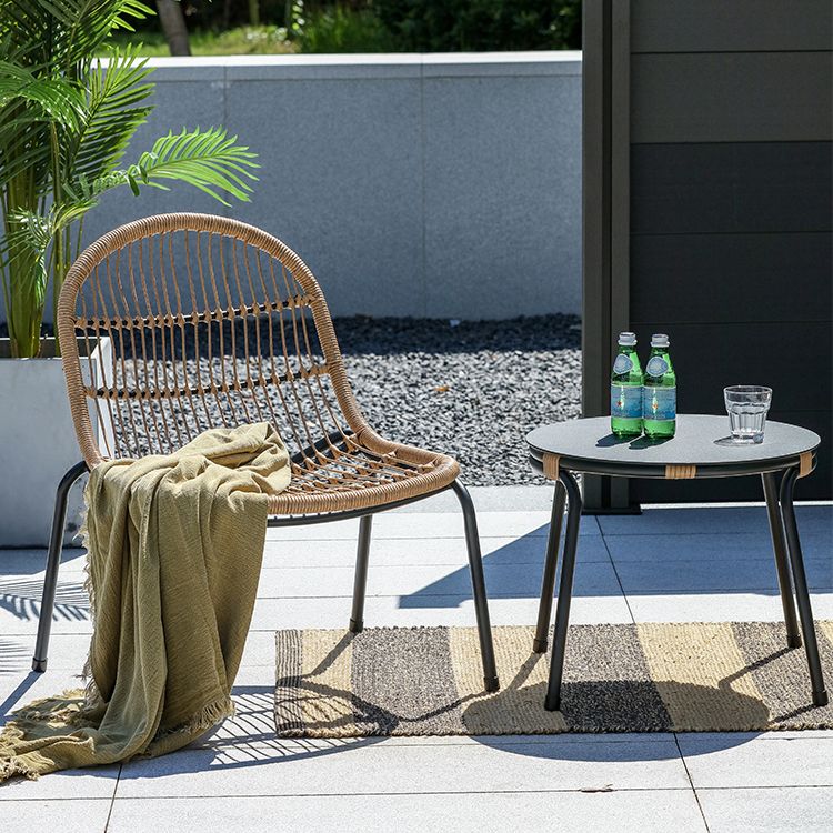 Modern Style Bistro Set Wicker Round 2/3 Pieces Bistro Table Set