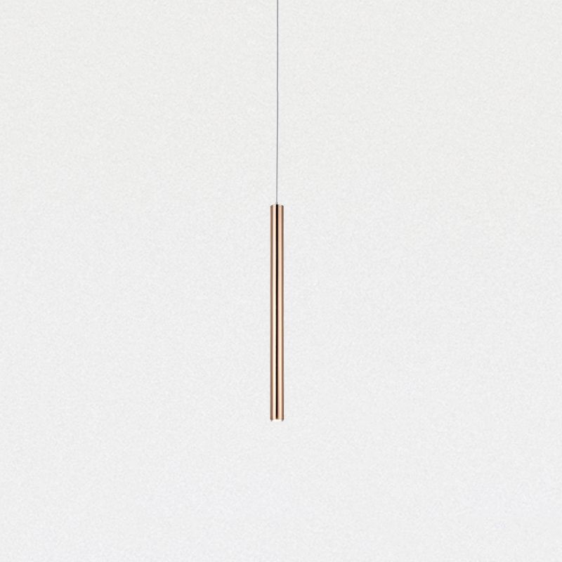 Cylinder LED Hanging Light Modern Style Metal 1 Light Flush Hanging Light Fixtures