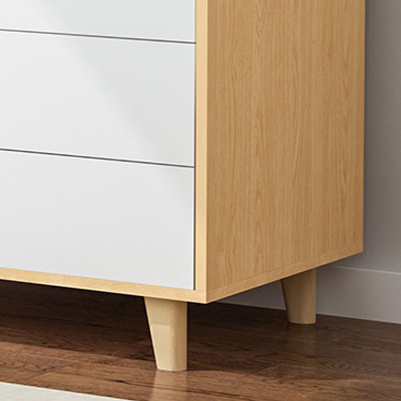 Contemporary Bedroom Chest Wooden Storage Chest with Drawers