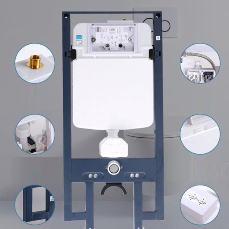 Modern Ceramic Flush Toilet Wall Mount White Urine Toilet for Washroom