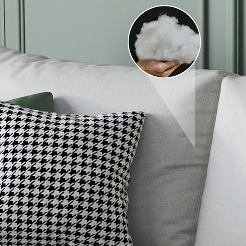 Green Luxurious Sectional Sofa Faux Leather Round Arm Sectional