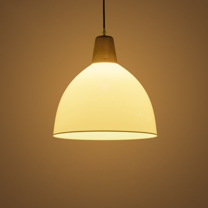 Bunte kuppelheizte helles modernes Stil Holz 1 Lichtanhänger für Esszimmer