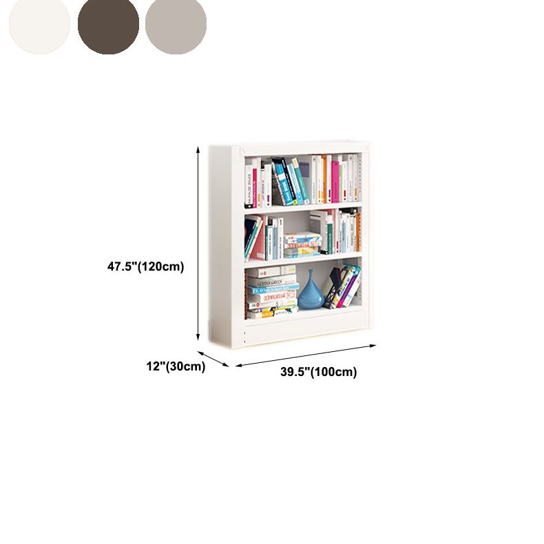 Open Metal Bookshelf Nordic Style Simple Rectangular Bookcase