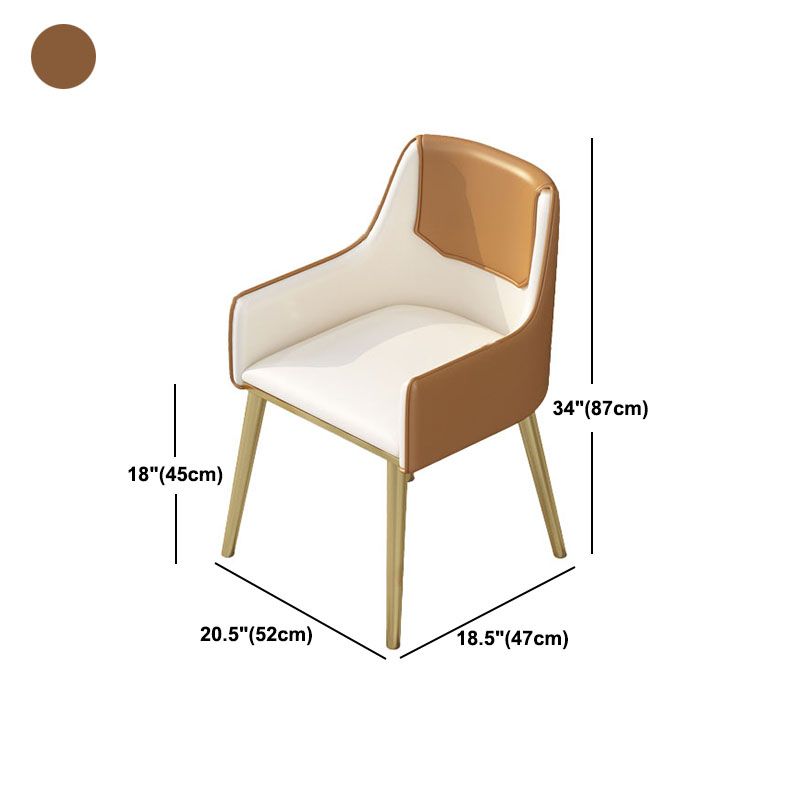 Luxury 1/2/5 Pieces Dining Set Sintered Stone Top Dining Table with Leather Chairs