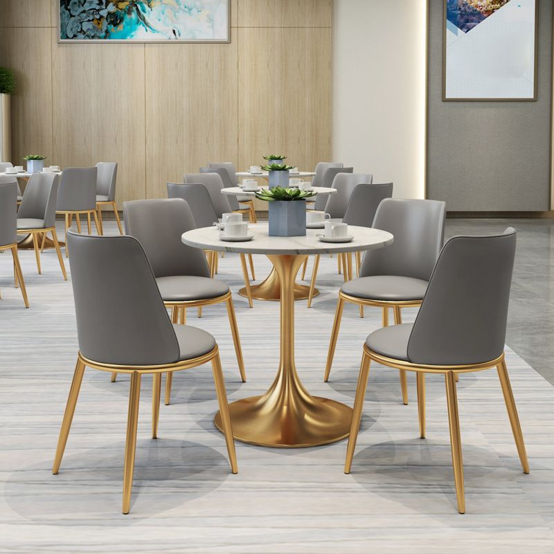 Modern Dining Set 1/4/5 Pieces Round Stone Dining Table for Dining Room