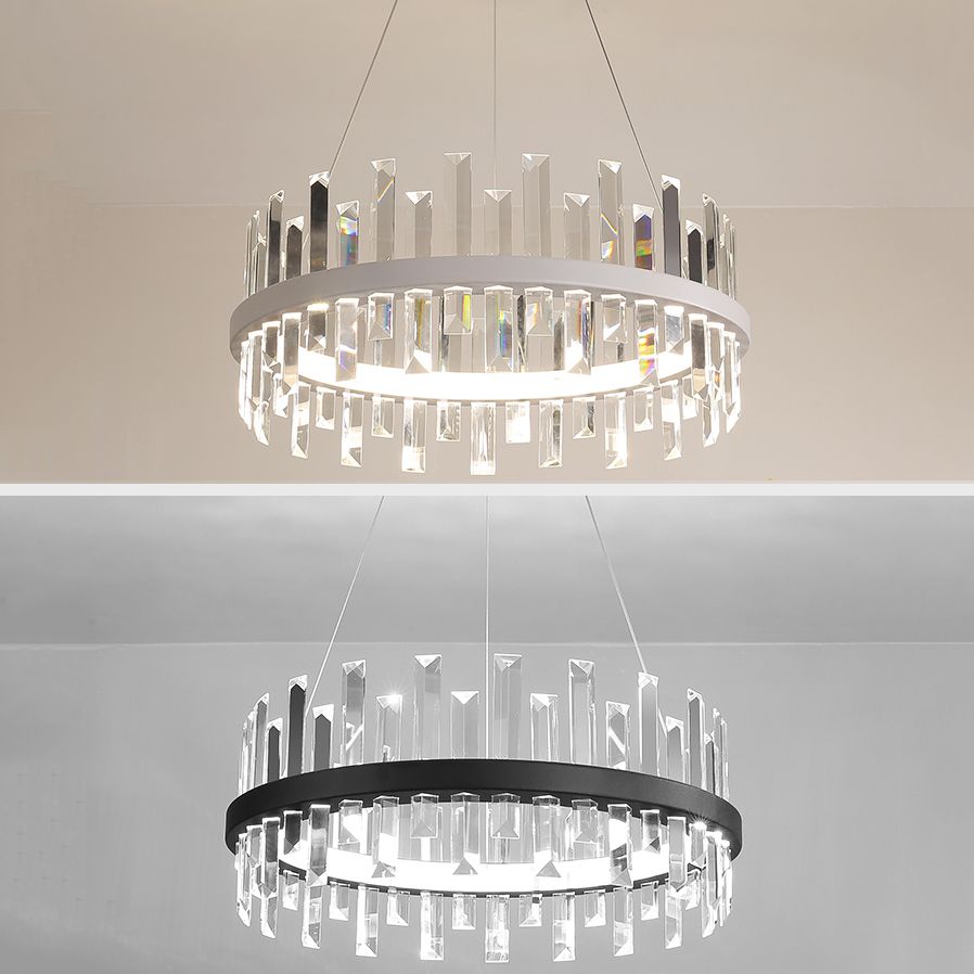 Lumière de lustre en cristal moderne LED PENDANT 1-LIGHT pour le salon