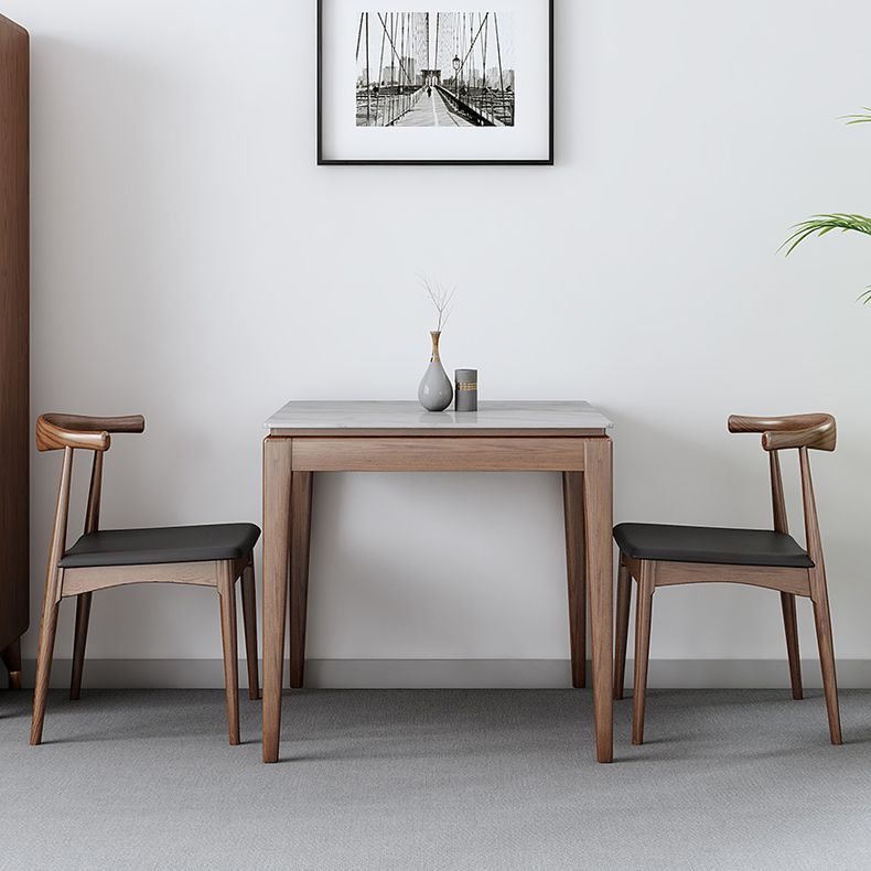 1/5 Pieces Modern Sintered Stone Top Square Dining Set for Home