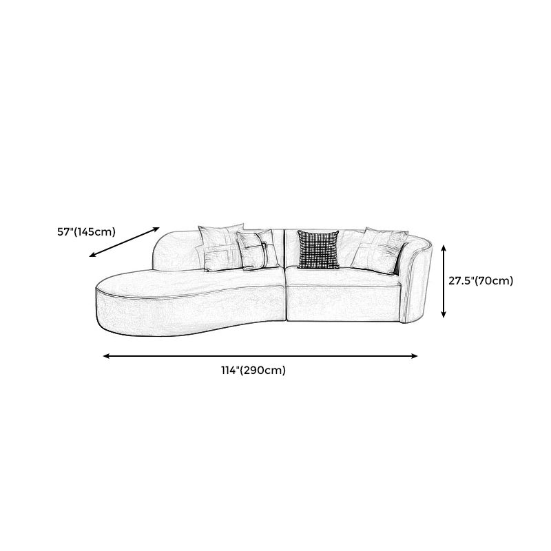 Stain-Resistant Faux Leather Modern Sofa/Sectional for Apartment, Living Room