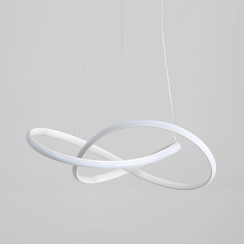 Moderne spiraalvorm Kroonluchter licht metaal 1 licht kroonluchter verlichtingsarmatuur