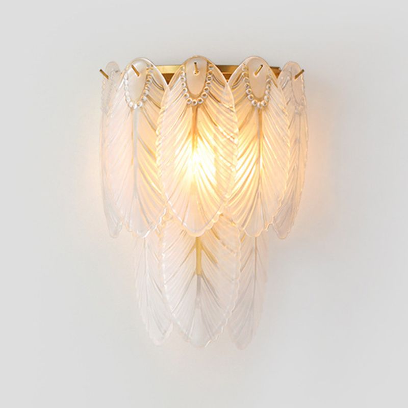 Geometric Sconce Light Fixture Modern Crystal Wall Light for Bedroom