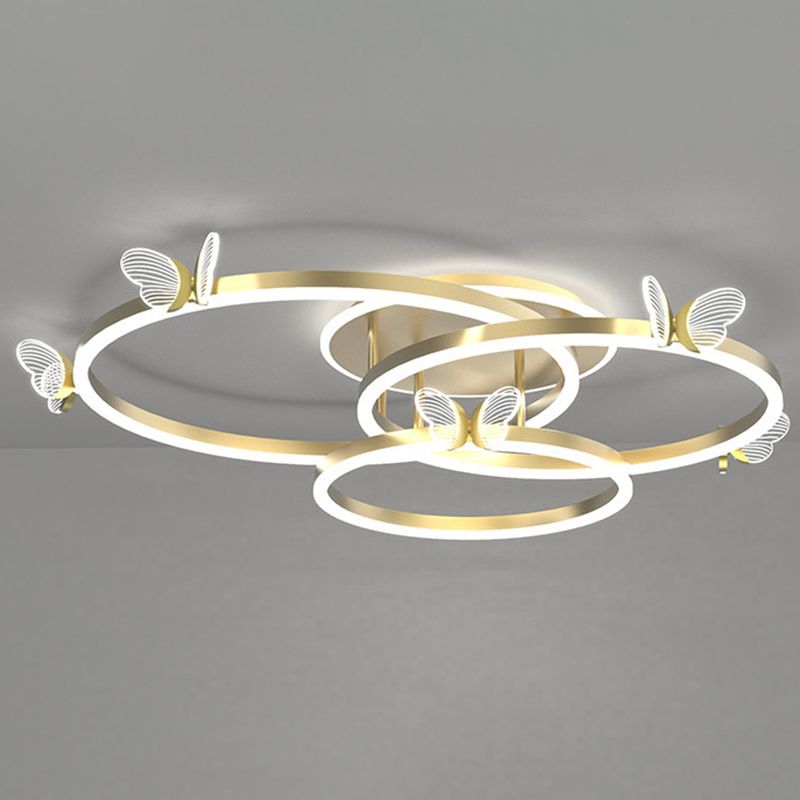 Multi Lights Acryl Deckenmontage Moderne Ring Bündige Fassung Led Licht