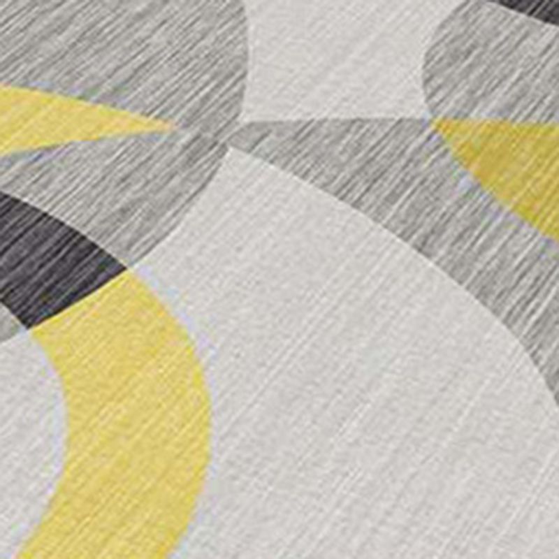 Multi-Color Creative Contemporary Rug Funky Geometrical Design Area Carpet Polyester Anti-Slip Backing Rug for Living Room
