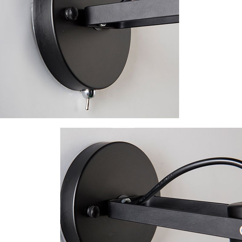 Contemporary Metal Wall Sconce Simple Wall Light Fixture for Bedroom