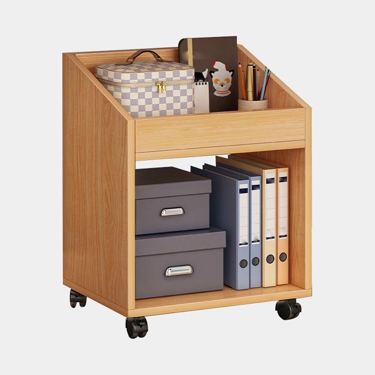 Wood Bookshelf, Multi Tiers Contemporary Bookcase for Bedroom