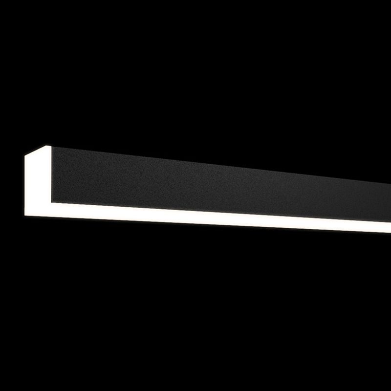 LED Island Lamp Modern Black Island Hanging Lamp with Acrylic Shade for Dining Room
