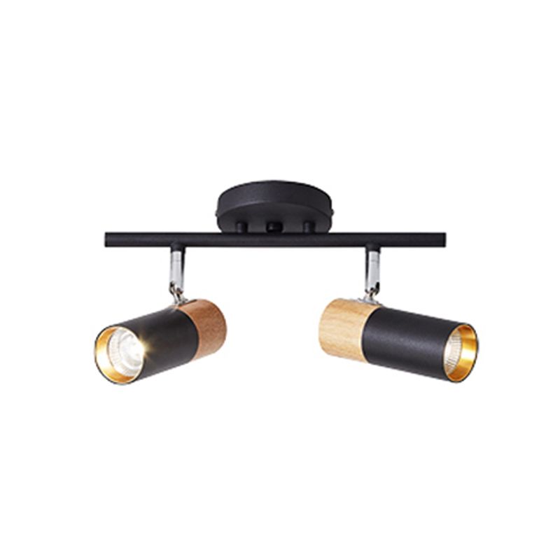 Plafonnier LED sur Rail de forme cylindrique, montage encastré en aluminium, Style Simple et moderne, pour salle à manger