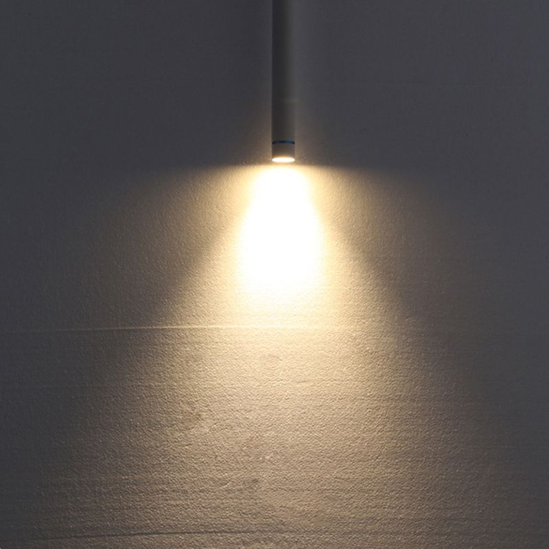 Minimalist Stick Shaped LED Downlight Aluminum Dining Room Suspension Pendant Light