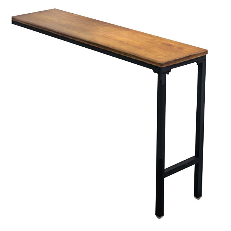 Industrial Rectangle Bar Table Set 1/2/7 Pcs Brown Wooden Bar Table Set