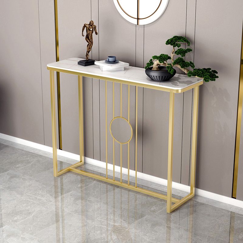 Contemporary Console Accent Table Antique Finish Rectangle Sofa Console Table
