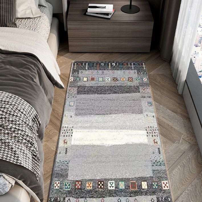 Tapis bohème multi-couleurs tapis tribal classicisme tapis en polypropylène wabable pour décoration intérieure